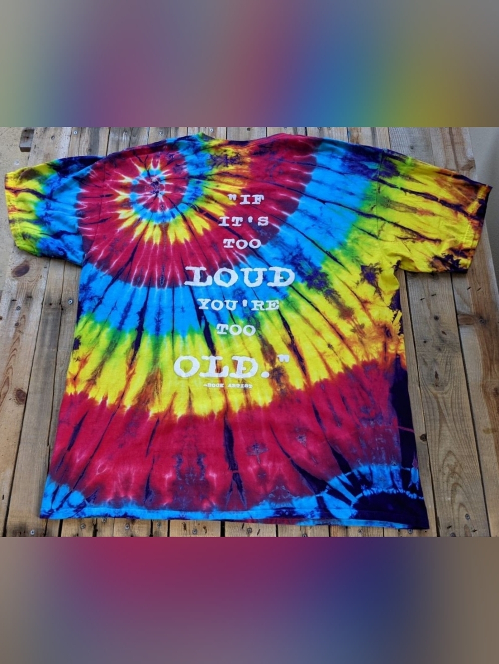 vintage Rock & Roll Hall of Fame tie dye t-shirt  men's Size 2XL